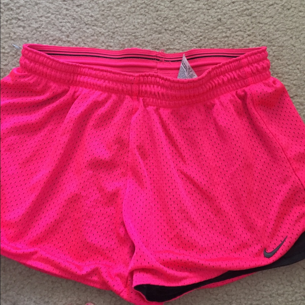Nike hot pink shorts